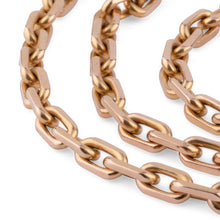 Charger l&#39;image dans la galerie, Collier en or jaune maille força limé
