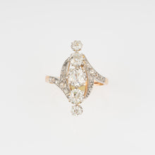 Charger l&#39;image dans la galerie, Bague or marquise diamants
