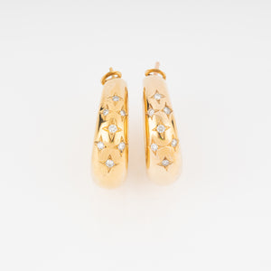 Boucles d'oreilles de la Maison Chaumet sur or jaune