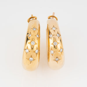 Boucles d'oreilles de la Maison Chaumet sur or jaune