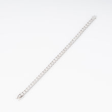 Charger l&#39;image dans la galerie, Bracelet riviere et or gris orné de diamant
