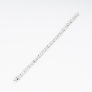 Bracelet riviere et or gris orné de diamant