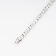 Charger l&#39;image dans la galerie, Bracelet riviere et or gris orné de diamant
