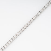 Charger l&#39;image dans la galerie, Bracelet riviere et or gris orné de diamant
