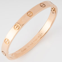 Charger l&#39;image dans la galerie, Bracelet or rose de la maison Cartier  collection Love grand modèle
