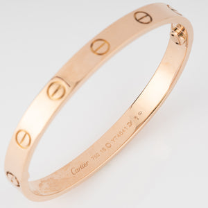 Bracelet or rose de la maison Cartier  collection Love grand modèle