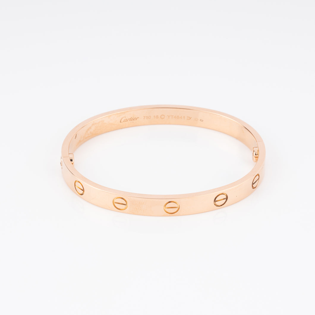 Bracelet or rose de la maison Cartier  collection Love grand modèle