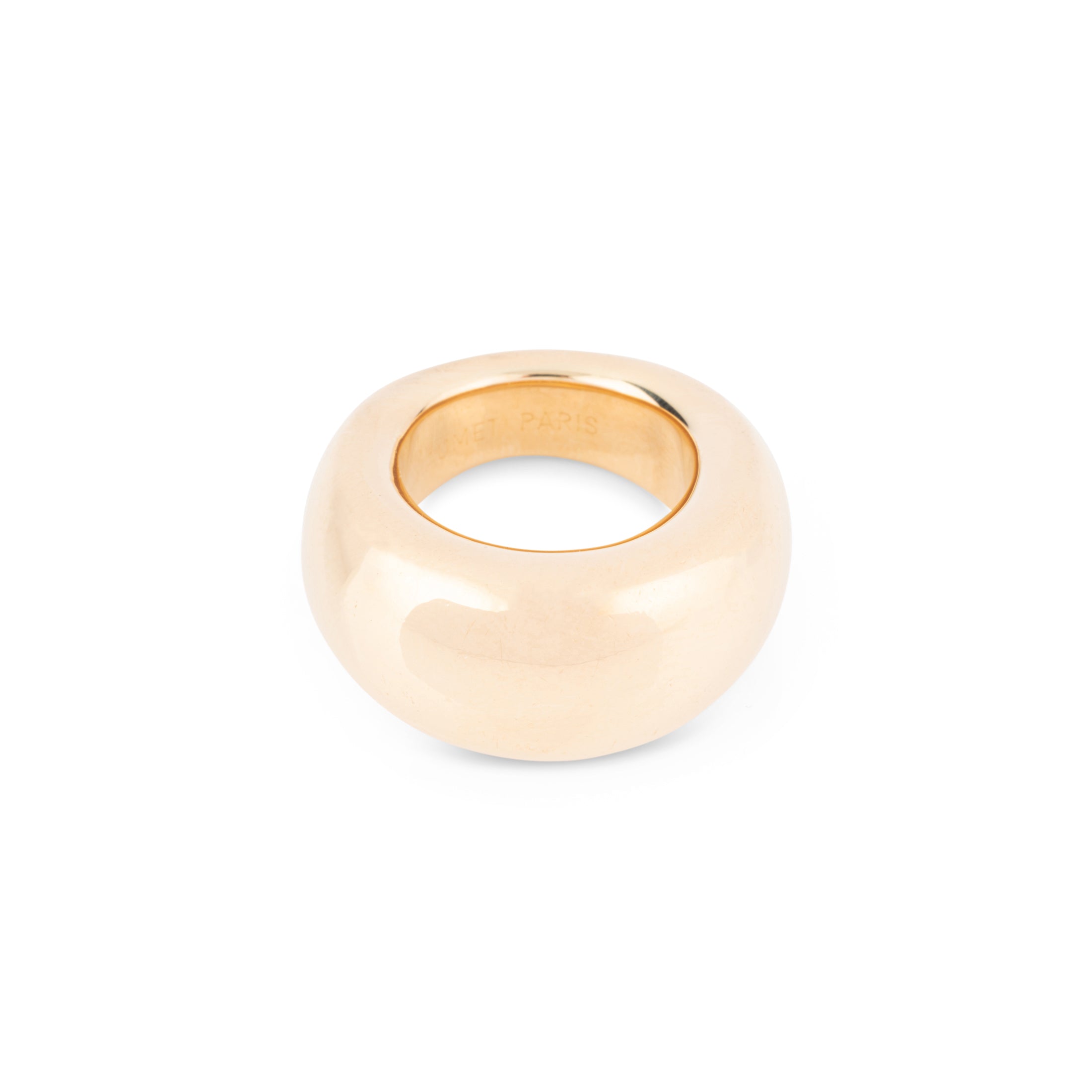 Une bague jonc or gris signée de la Maison Chaumet modèle Anneau