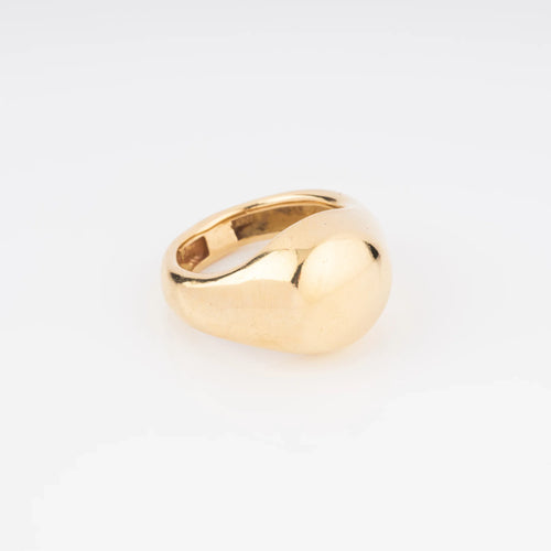 Bague chevalière or jaune 18k signée de la maison Chaumet