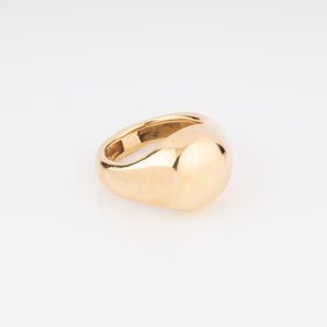 Bague chevalière or jaune 18k signée de la maison Chaumet