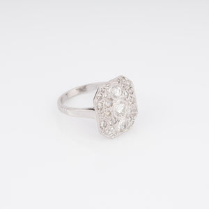 Bague en platine et diamants
