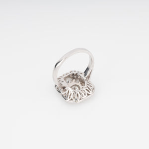 Bague en platine et diamants