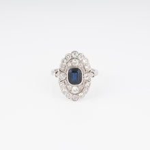 Charger l&#39;image dans la galerie, Bague marquise en platine
