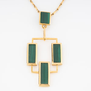 Un Pendentif géométrique en or jaune