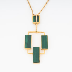 Un Pendentif géométrique en or jaune