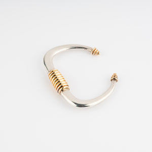 Bracelet rigide argent et or de la maison Zolotas