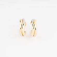 Charger l&#39;image dans la galerie, Boucles d&#39;oreilles 3 ors de la Maison Cartier modèles Trinity
