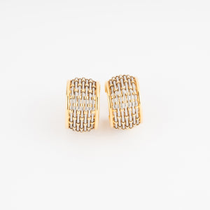 Paire de créoles signée de la maison Cartier