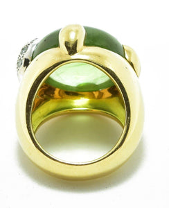 Bague or Jaune Peridot signée Pomellato - adalgyseboutique