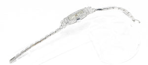Montre Platine et Diamants 1930 - adalgyseboutique
