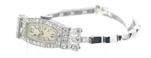 Charger l&#39;image dans la galerie, Montre Platine et Diamants 1930 - adalgyseboutique
