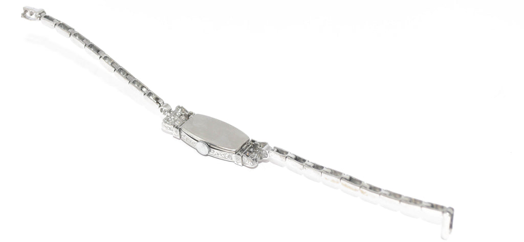 Montre Platine et Diamants 1930 - adalgyseboutique