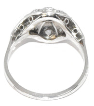 Charger l&#39;image dans la galerie, Bague dôme 1930 or gris - adalgyseboutique
