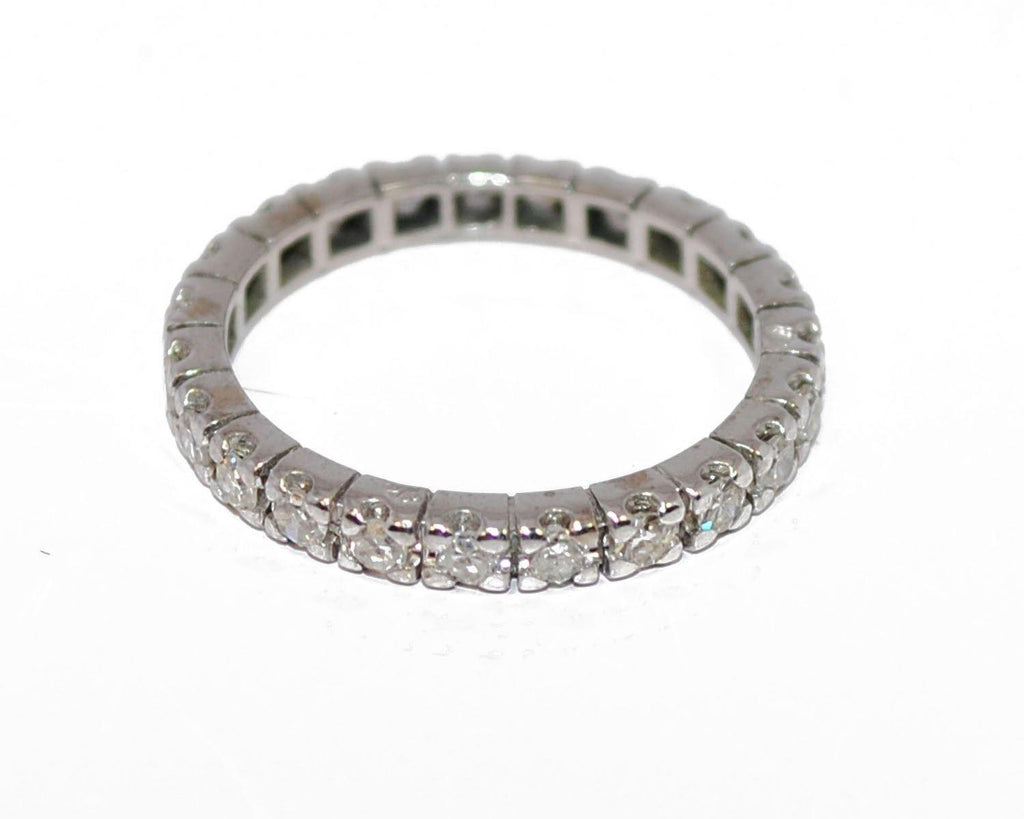 Alliance américaine diamant en or gris - adalgyseboutique