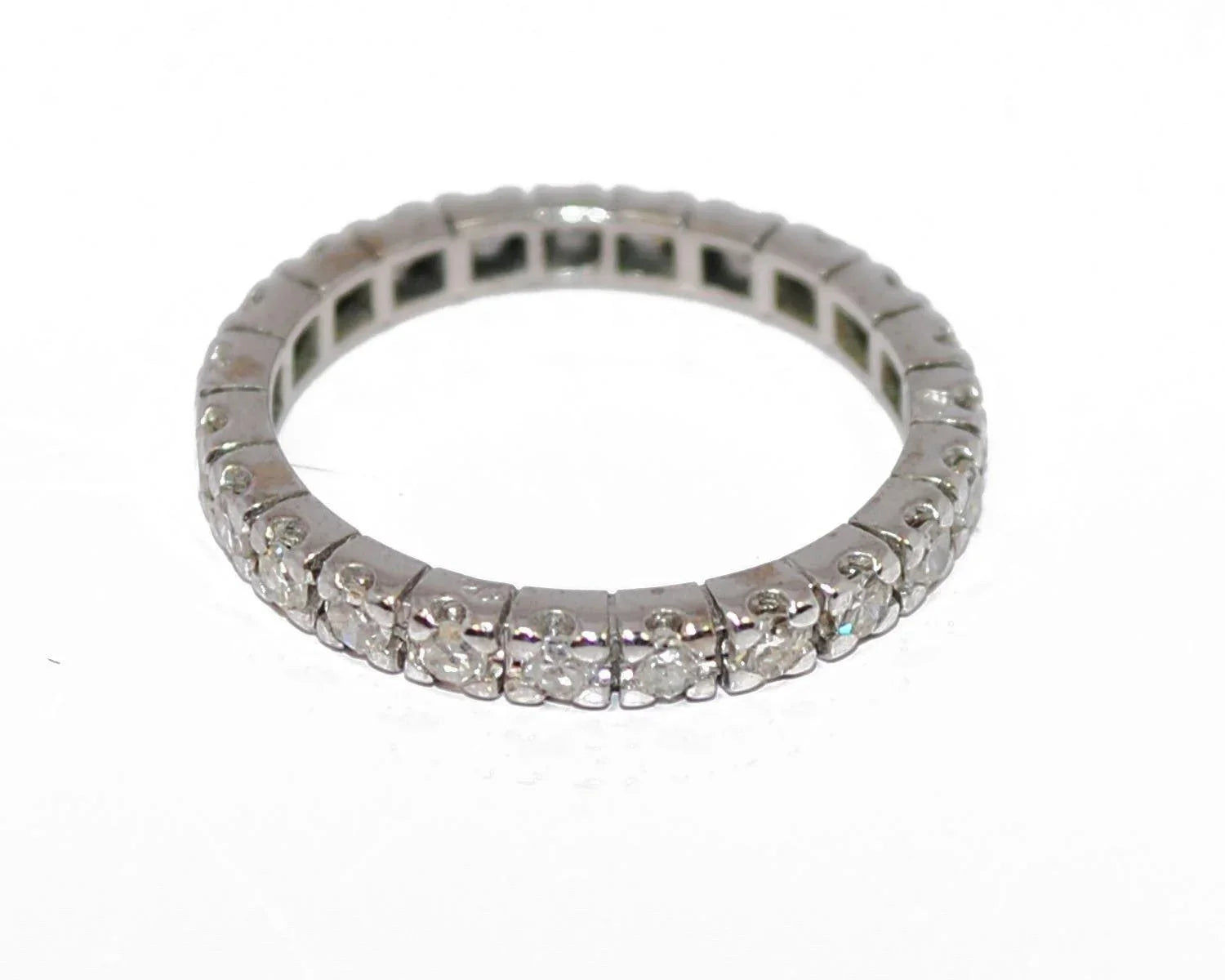Alliance américaine diamant en or gris - adalgyseboutique