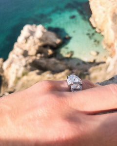 Bague platine et diamants 1930