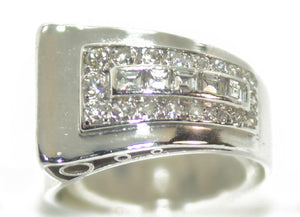 Bague platine diamant 1930 - adalgyseboutique