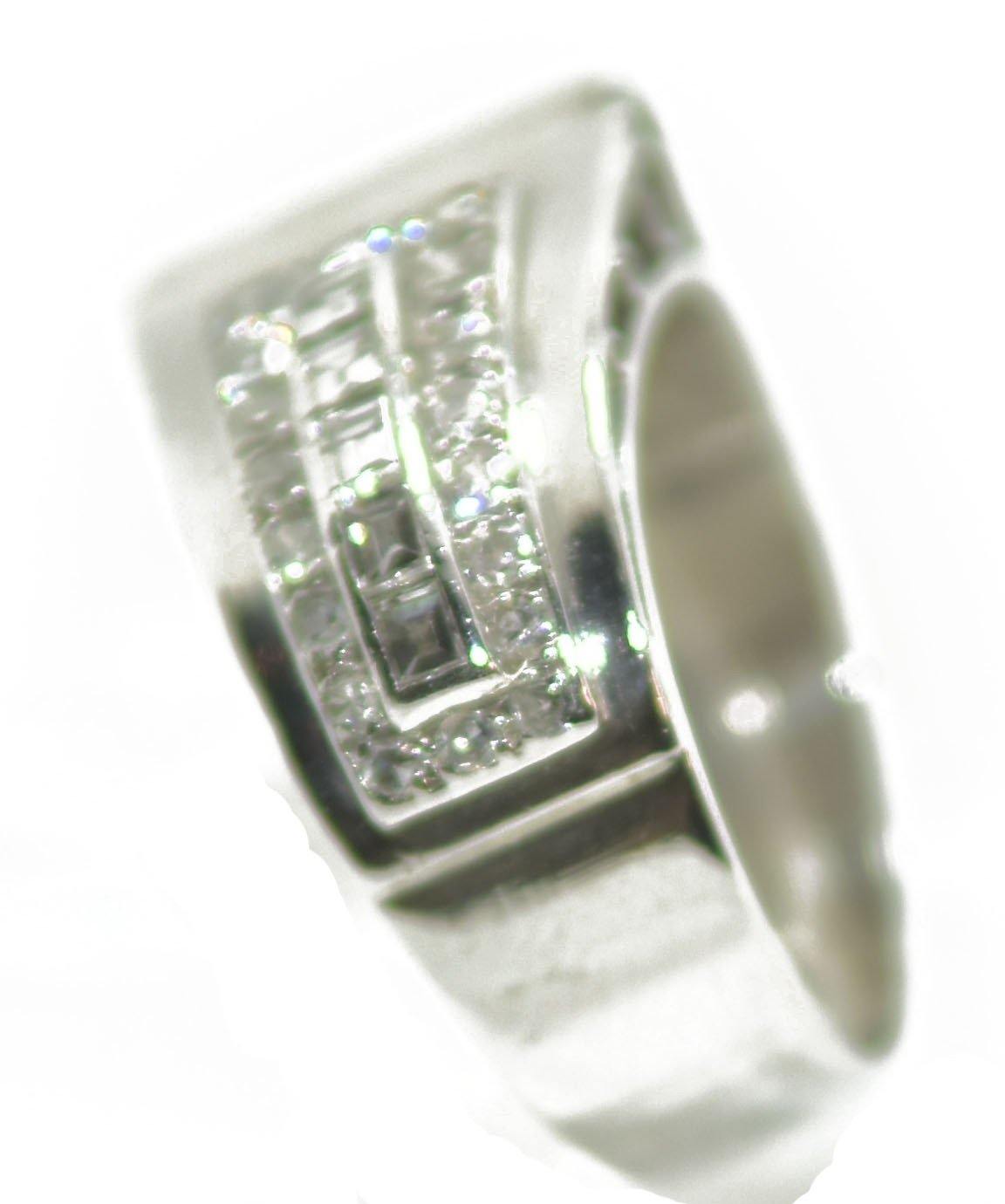 Bague platine diamant 1930 - adalgyseboutique