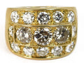 Bague jonc diamants or jaune - adalgyseboutique