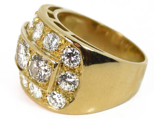 Bague jonc diamants or jaune - adalgyseboutique
