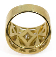 Charger l&#39;image dans la galerie, Bague jonc diamants or jaune - adalgyseboutique

