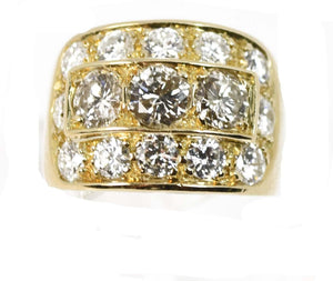 Bague jonc diamants or jaune - adalgyseboutique