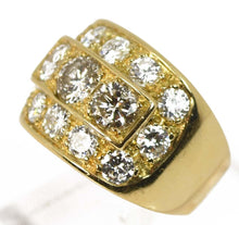 Charger l&#39;image dans la galerie, Bague jonc diamants or jaune - adalgyseboutique

