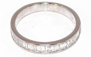 Alliance or gris  Diamant Baguettes - adalgyseboutique