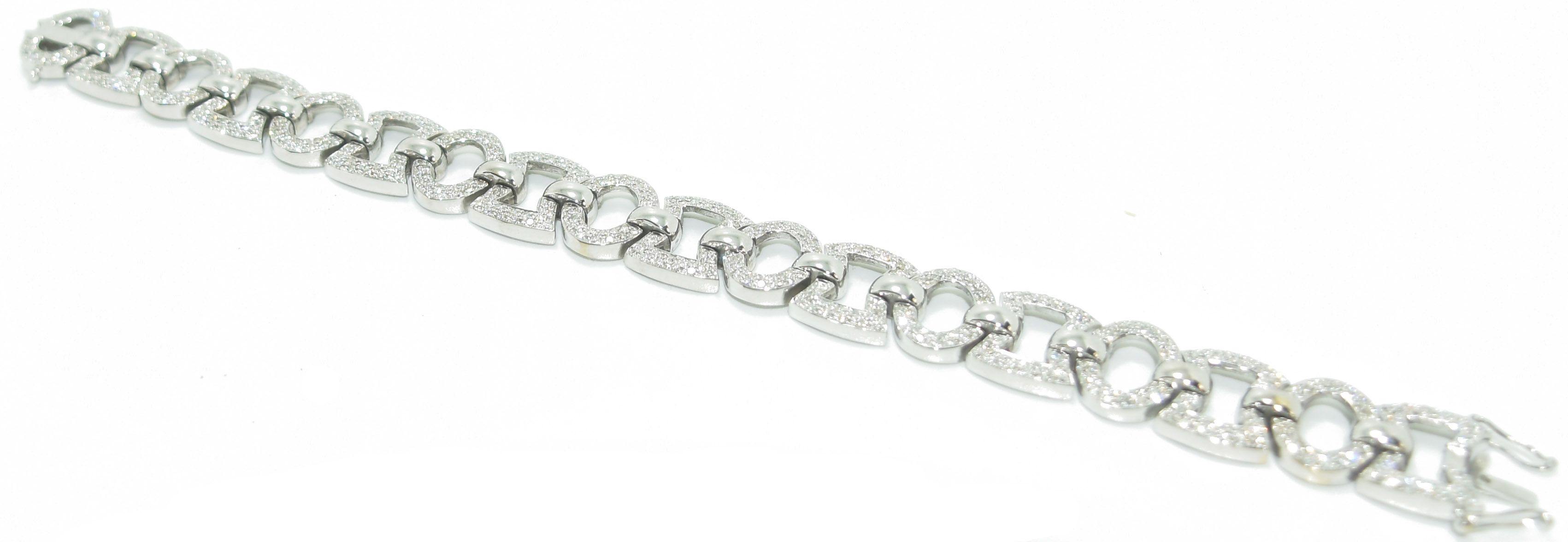 Bracelet or gris et diamant - adalgyseboutique