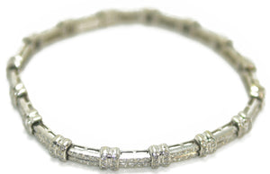 Bracelet or gris et diamant - adalgyseboutique