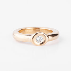 Bague or jaune et diamant de la maison Chaumet