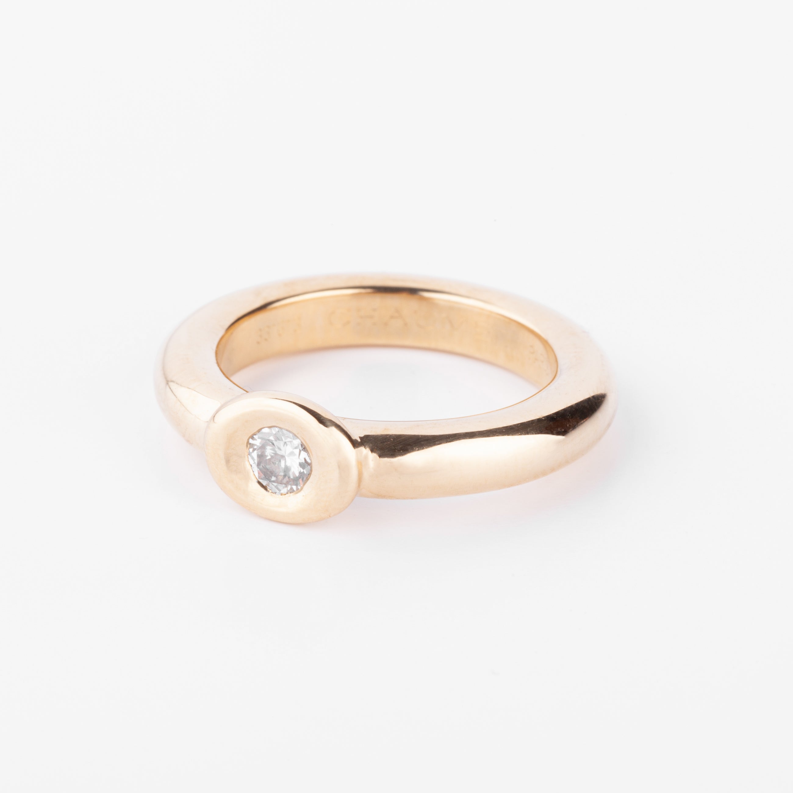 Bague or jaune et diamant de la maison Chaumet