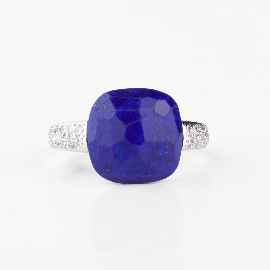 Bague de la maison Pomellato modèle Capri en or diamants et Lapis Lazuli