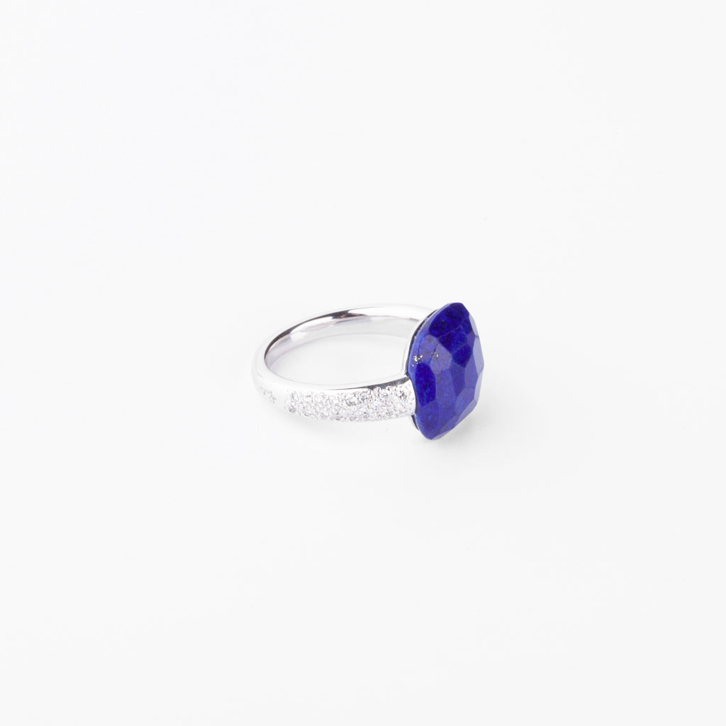 Bague de la maison Pomellato modèle Capri en or diamants et Lapis Lazuli