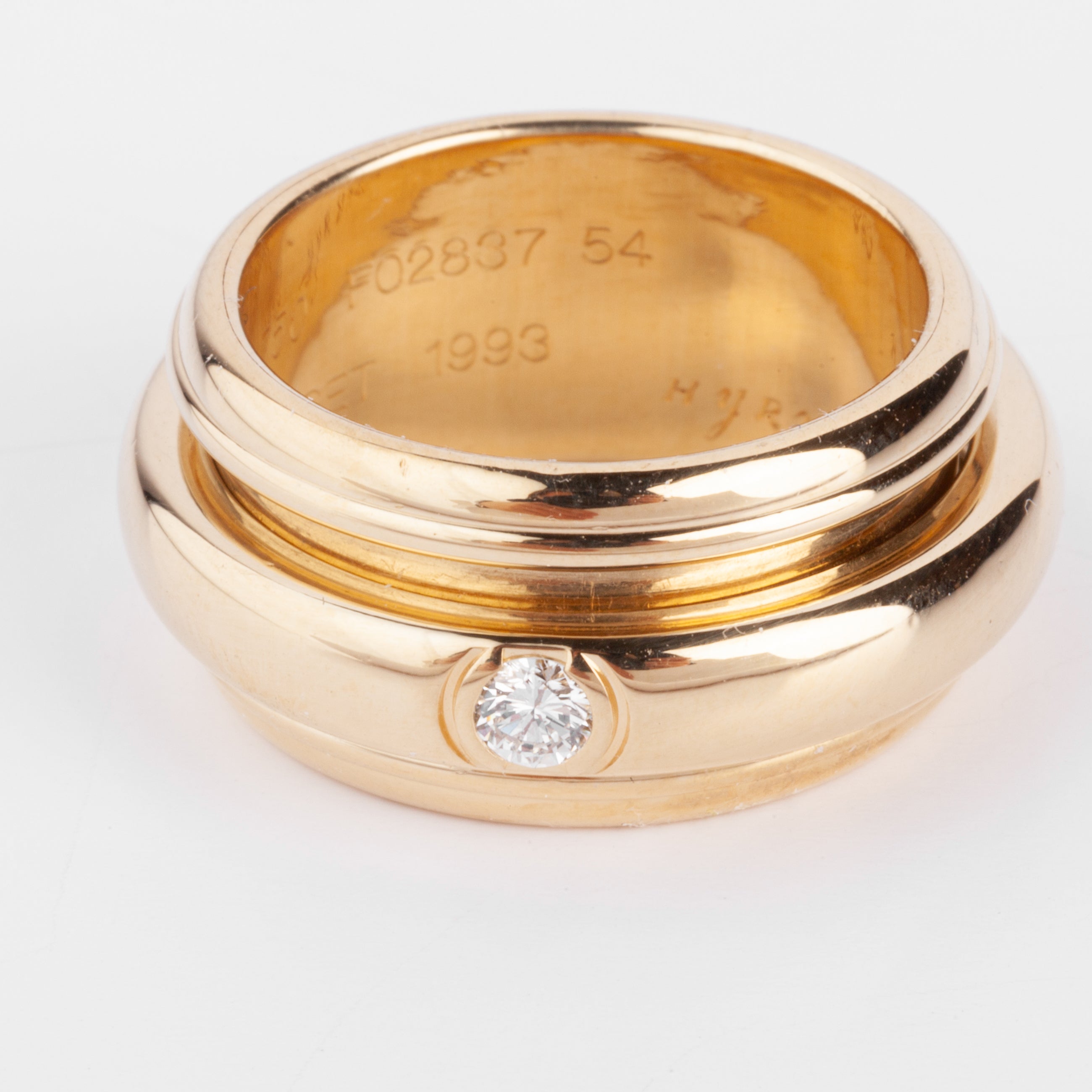 Bague or jaune et diamants de la maison Piaget modèle Possession