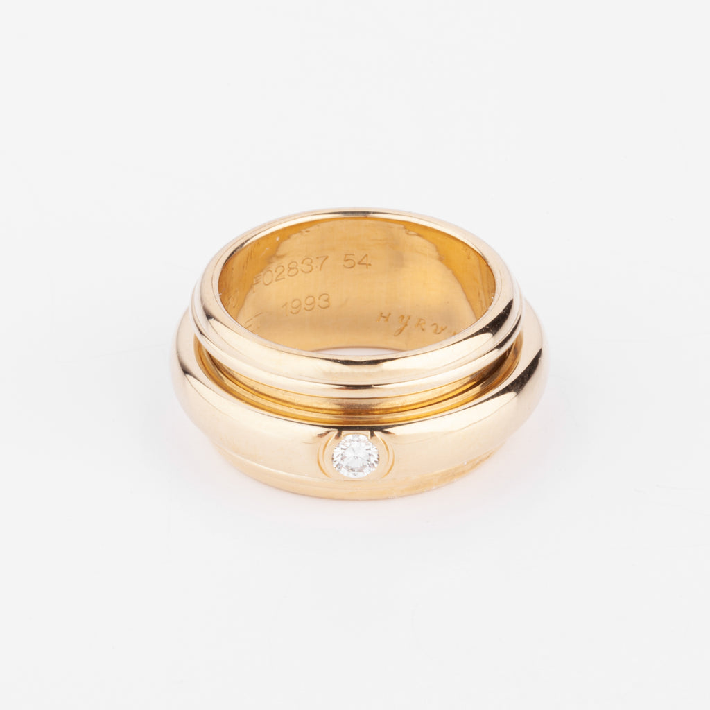Bague or jaune et diamants de la maison Piaget modèle Possession