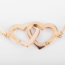 Charger l&#39;image dans la galerie, Collier or rose Dinh Van formant 2 cœurs
