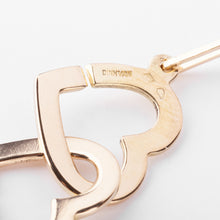 Charger l&#39;image dans la galerie, Collier or rose Dinh Van formant 2 cœurs
