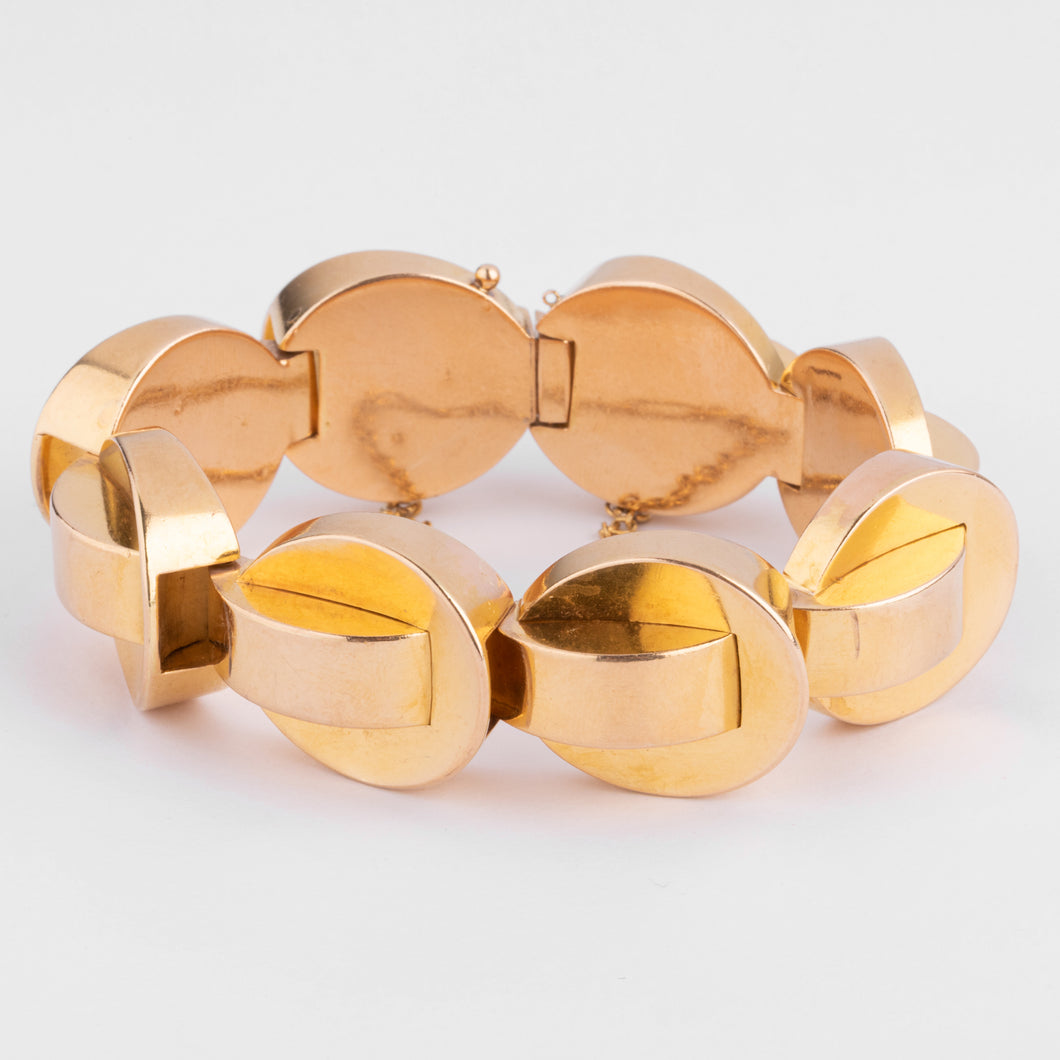 Bracelet Tank en or jaune