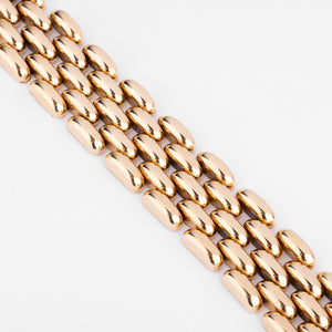 Bracelet manchette or jaune
